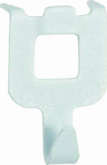 fischer Plastic Hanger Kitchen Hook White 8pcs 532760
