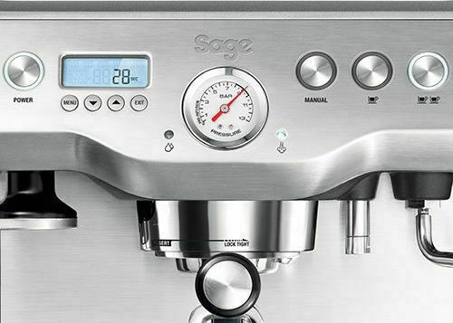 Sage The Dual Boiler Automat de Espresso 2200W Presiune 15bar Argintie