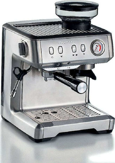 Ariete 1313 Automatic Espresso Machine 1600W Pressure 15bar with Grinder Silver