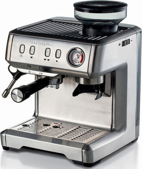 Ariete 1313 Automatic Espresso Machine 1600W Pressure 15bar with Grinder Silver