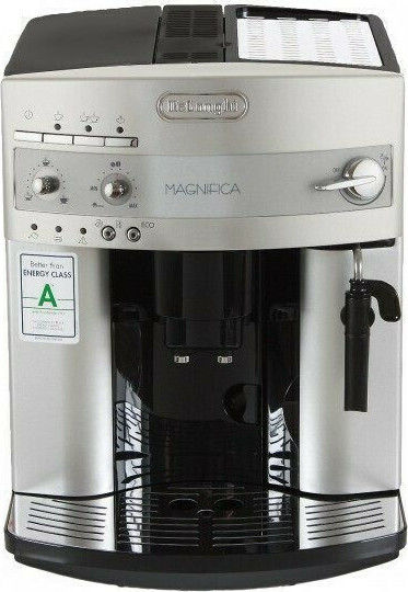 De'Longhi Magnifica ESAM 3200 S Αυτόματη Μηχανή Espresso 1350W Πίεσης 15bar με Μύλο Άλεσης Ασημί