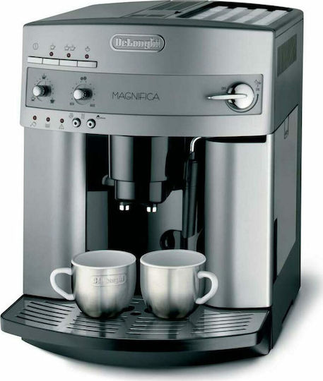 De'Longhi Magnifica ESAM 3200 S Αυτόματη Μηχανή Espresso 1350W Πίεσης 15bar με Μύλο Άλεσης Ασημί