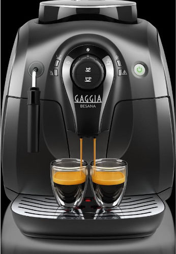 Gaggia Besana Automatische Espressomaschine 1400W Druckreiniger 15bar mit Mahlwerk Schwarze RI8180/01