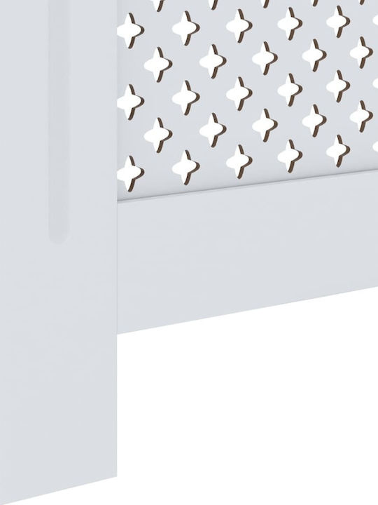 vidaXL MDF Radiator Cover White 78x19x81.5cm