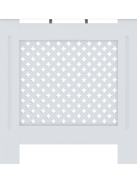 vidaXL MDF Radiator Cover White 78x19x81.5cm