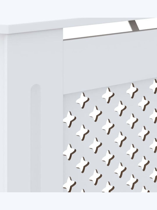vidaXL MDF Radiator Cover White 78x19x81.5cm
