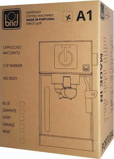 Briel A1 Automatic Espresso Machine 1000W Pressure 20bar Grafite
