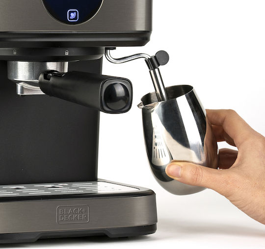 Black & Decker BXCO850E Μηχανή Espresso 850W Πίεσης 20bar Μαύρη ES9200060B