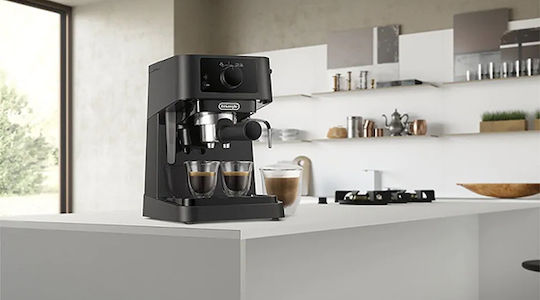 De'Longhi Stilosa Espresso Machine 1100W 15bar Pressure Black EC230.BK