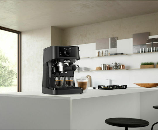 De'Longhi Stilosa Espresso Machine 1100W 15bar Pressure Black EC230.BK