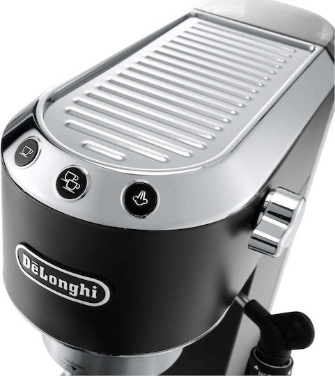 De'Longhi Dedica Pump Μηχανή Espresso 1300W Πίεσης 15bar Μαύρη