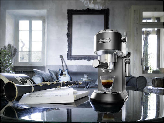 De'Longhi Dedica Pump Μηχανή Espresso 1300W Πίεσης 15bar Μαύρη