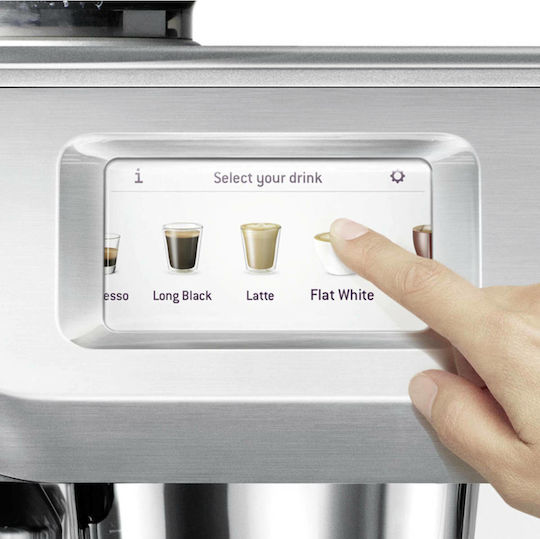 Sage The Oracle Touch Automatische Espressomaschine 2400W Druck 15bar mit Mahlwerk Silber