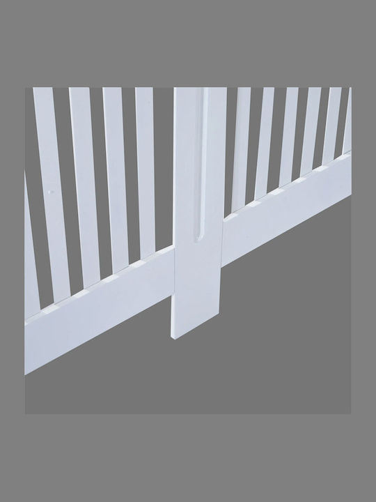 HomCom Heizkörperabdeckung aus MDF Weiß 152x19x81cm