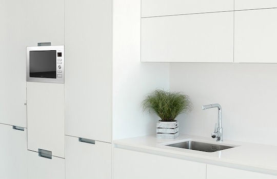 Cecotec Grandheat 2590 Steel Built-in Microwave Oven with Grill 25lt Black