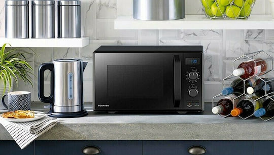Toshiba Φούρνος Μικροκυμάτων με Grill 20lt Μαύρος