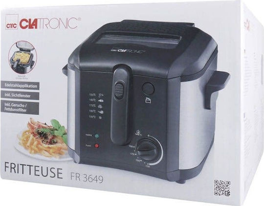 Clatronic FR 3649 Φριτέζα 2.5lt Μαύρη