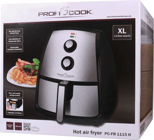 Profi Cook Friteuză cu aer 3.5lt Argintiu PC-FR 1115 H