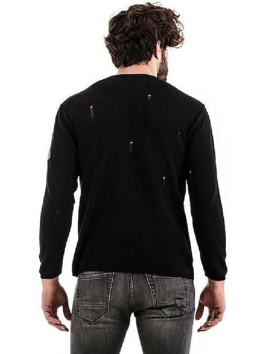 Bellissimo M120 Herren Langarm-Pullover Schwarz