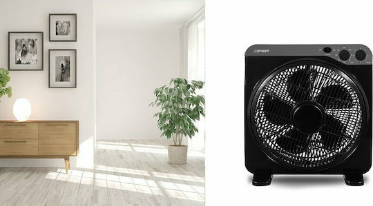 Gruppe KYT-12DII Box Fan 60W Fan Diameter 30cm Black