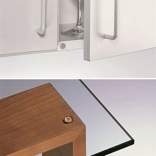 Inofix 4051-2 Round Door Buffers with Sticker 12.7mm 14pcs