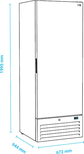 Ucinque GOURMET 700 NA Cameră Profesională de Congelare 651lt & 275W L67,2 x l94,4 x H199,5cm