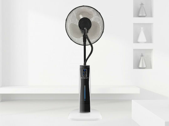 Beper Ανεμιστήρας Υδρονέφωσης 75W Διαμέτρου 38.5cm με Τηλεχειριστήριο Μαύρος