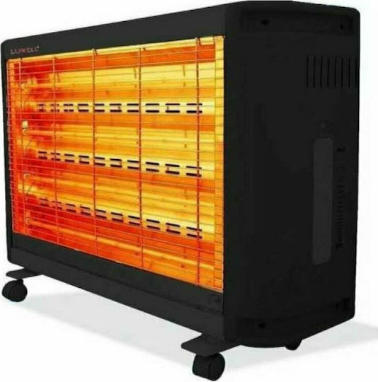 Luxell LX-2811 Σόμπα Χαλαζία με Θερμοστάτη και Ανεμιστήρα 2400W Black