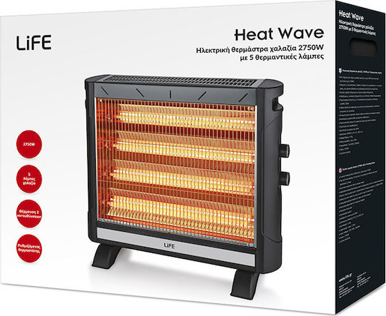Life QH-101 Σόμπα Χαλαζία με Θερμοστάτη 2750W