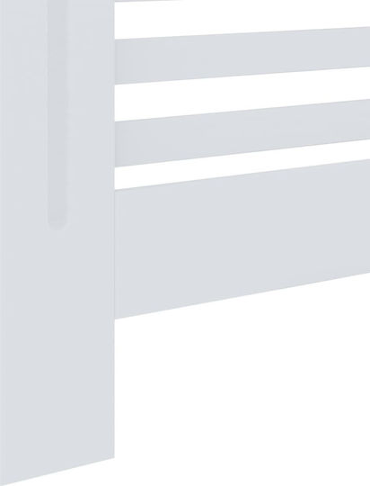 vidaXL Radiator Cover MDF White 78x19x81.5cm