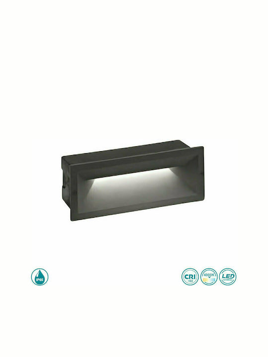 Gea Luce Ohrm Επιτοίχια Εξωτερική Πλαφονιέρα LED IP65 13W