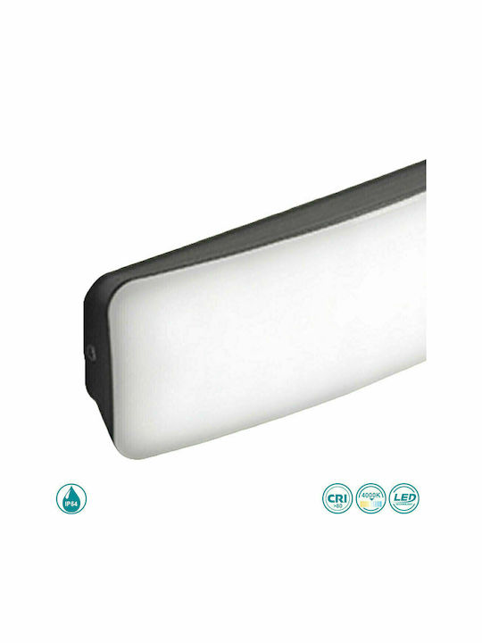 Gea Luce Dagr Wall-Mounted Outdoor Ceiling Light LED IP54 7W with Natural White Light