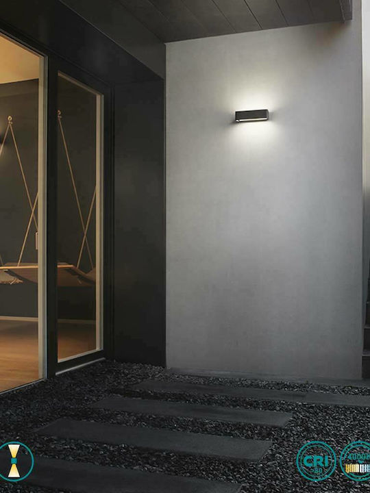 Gea Luce Haru Wall-Mounted Outdoor Ceiling Light LED IP65 13W with Natural White Light