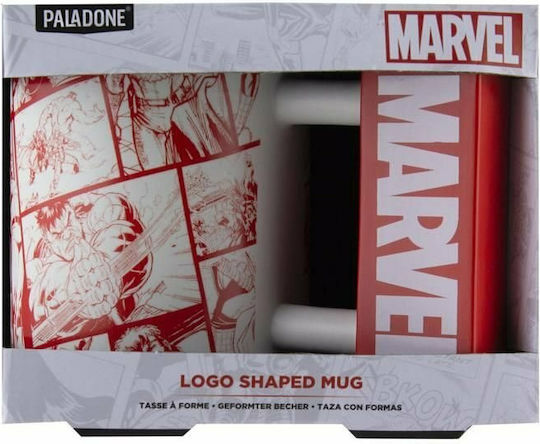 Paladone Marvel Logo Mug Ceramic White 450ml