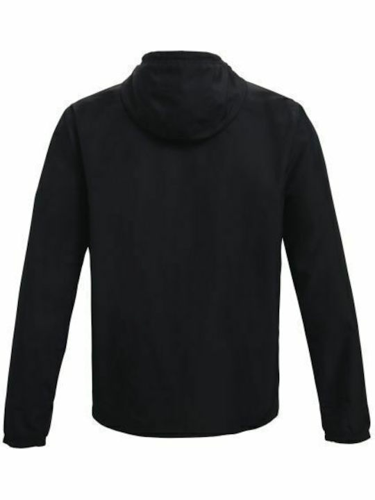 Sportjacke Winddicht Schwarz