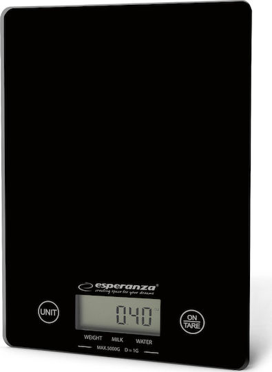 Esperanza Lemon Digital Kitchen Scale up to 5kg Black