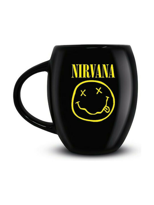 Pyramid International Nirvana-Smiley Ceramic Cup Black 425ml