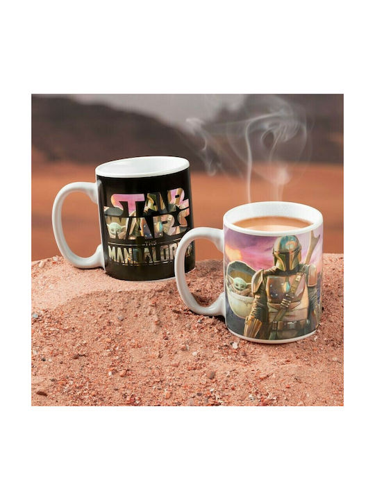 Paladone Star Wars: The Mandalorian Schimbare de Căldură Cană Ceramică Multicoloră 300ml 1buc