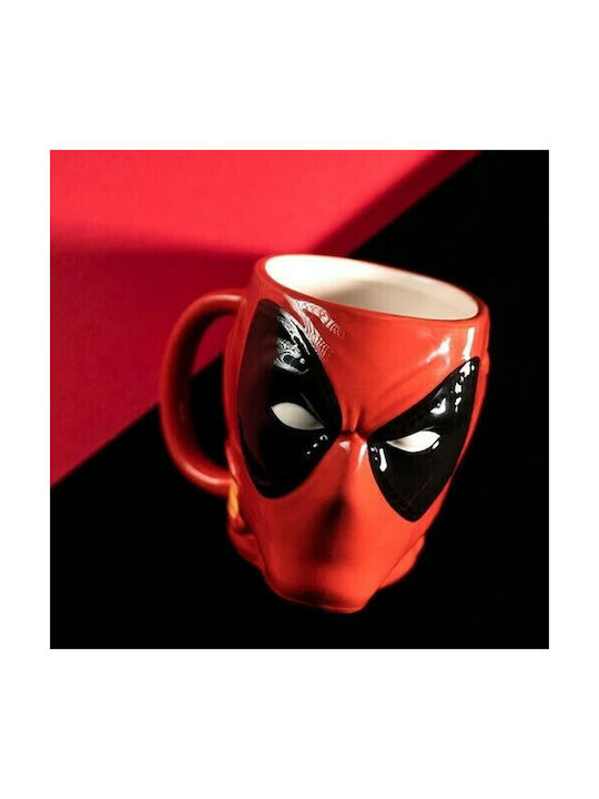 Paladone Deadpool Head Shaped Becher Keramik Rot 350ml