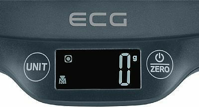 ECG Digital Kitchen Scale With Bucket Up To 5kg Black
