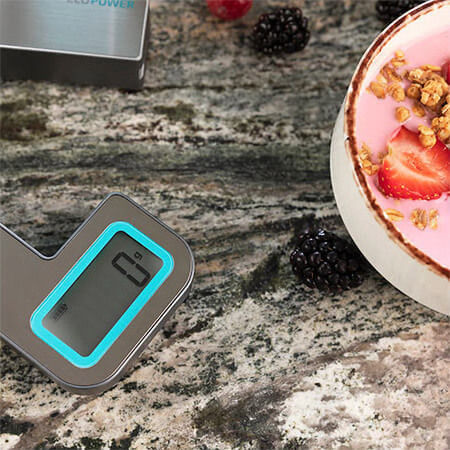 Cecotec Cook Control 10100 EcoPower Compact Ψηφιακή Ζυγαριά Κουζίνας Αναδιπλούμενη έως 5kg Inox