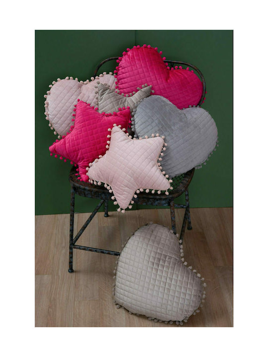 Palamaiki Crib Decorative Pillow Star Fuchsia 34x34cm