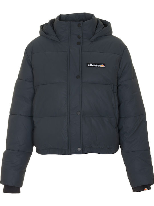 Monolis Women's Short Puffer Jacket for Winter Black