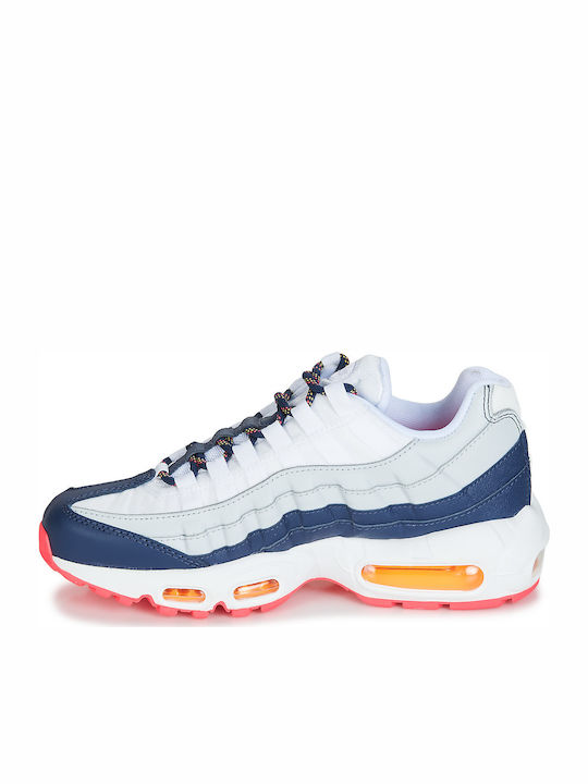Air Max 95 OG Chunky Sneakers Midnight Navy / Pure Platinum / White / Laser Orange
