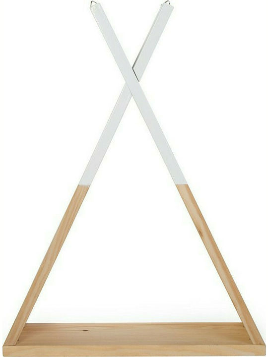 Παιδικό Ράφι Tipi Τοίχου Μπεζ 32x12x47εκ.