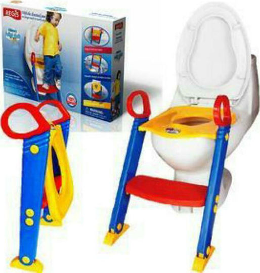 Factory Toddler Toilet Seat with Footrest & Handles Multicolour