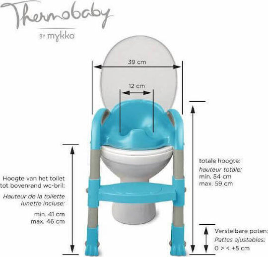 Thermobaby Toddler Toilet Seat Kiddyloo With Footrest And Handles White