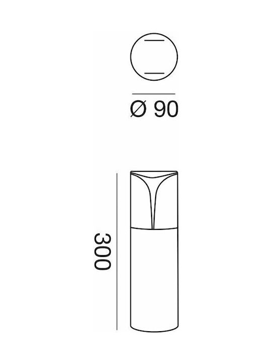 Gea Luce Small Post Outdoor Floor Lamp IP44 Black