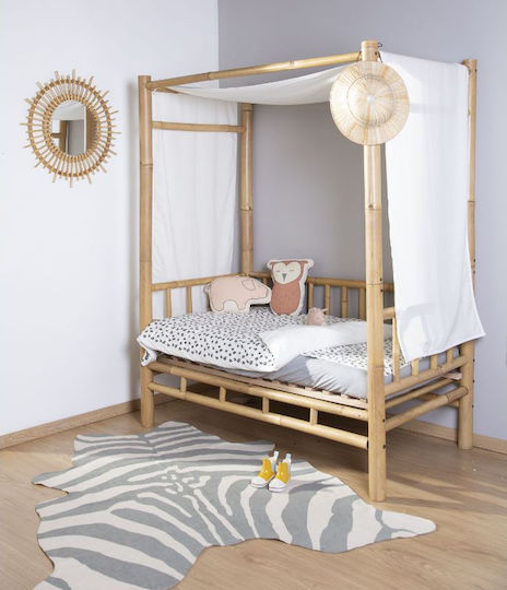 Κάλυμμα Κρεβατιού White Bamboo Cot Λευκό 40x70cm