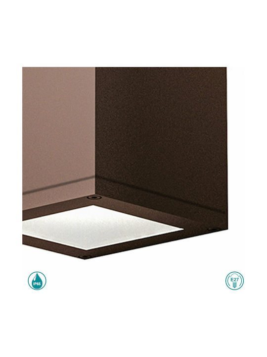 Gea Luce Amon Wasserdicht Spot Deckenleuchte für den Außenbereich in Braun Farbe GES1012